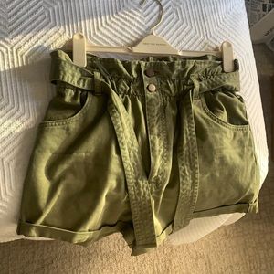Green Paper Bag shorts